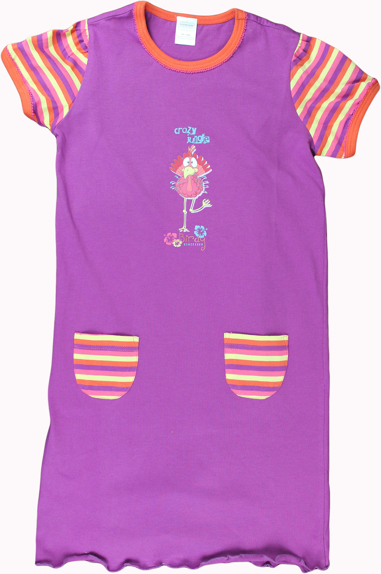 SCHIESSER Mädchen Schlafanzug Pyjama Sleepshirt Nachthemd Baumwolle NEU*UVP19,95
