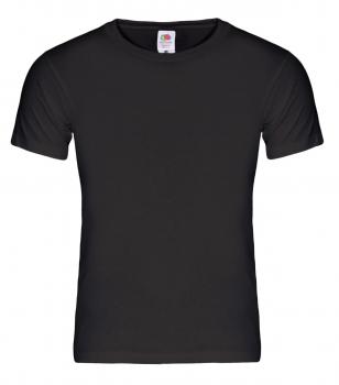 5 Stk. T-Shirts Fruit of the Loom Heavy Cotton 195g schwarz