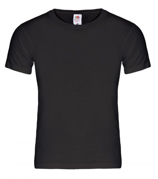 5 Stk. T-Shirts Fruit of the Loom Heavy Cotton 195g schwarz